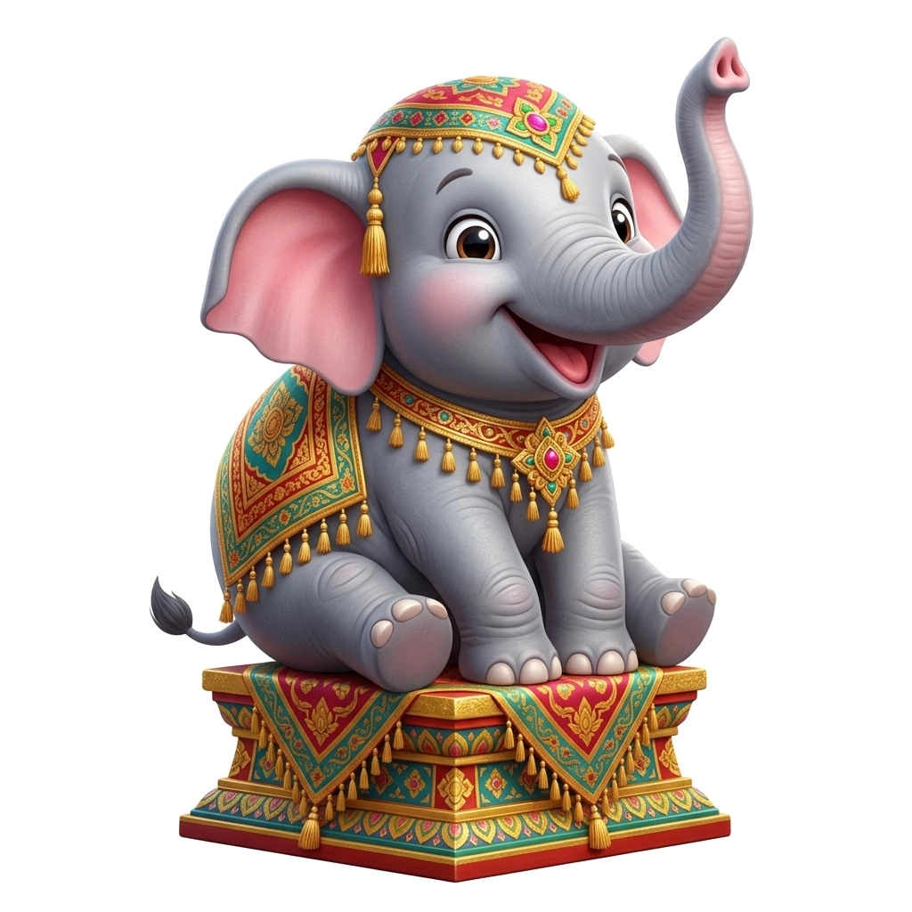 Elephant Show Mascot